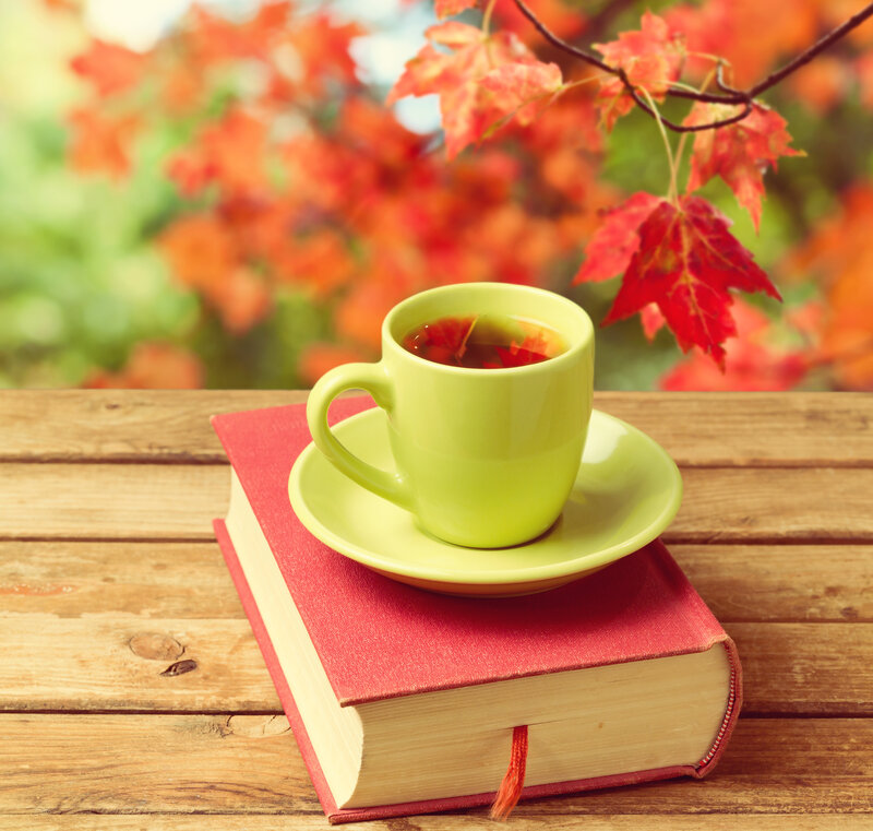 Green Cup on Book
