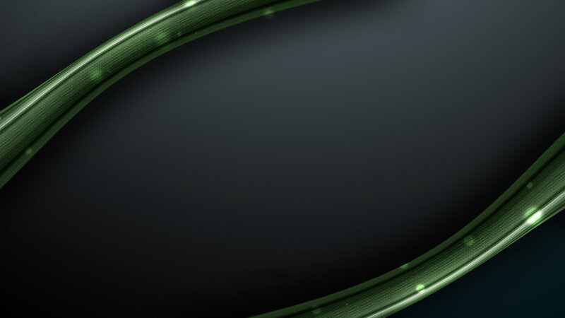 green curved lines on dark background