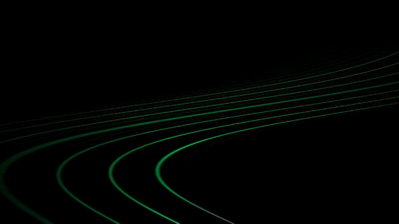 Green Curved Lines