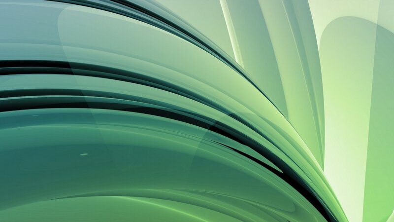 Green Curved Shapes — Calm
