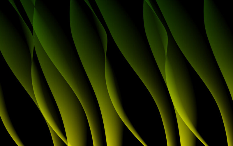 Green Curved Shapes