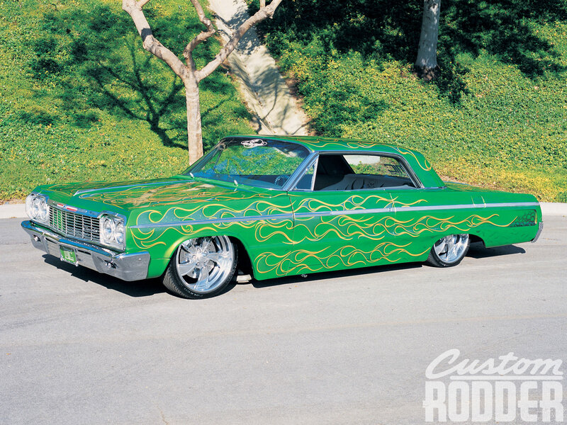 Green Custom Car — Calm, Afternoon