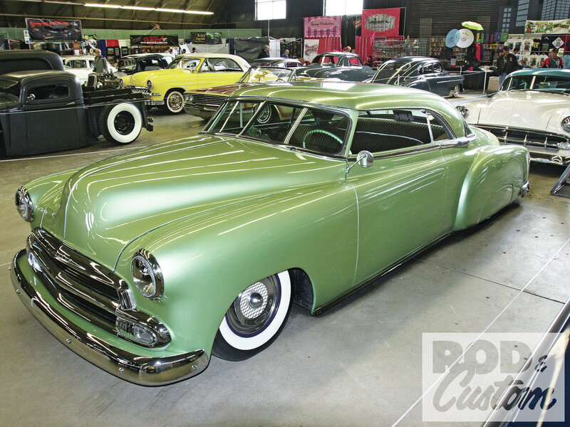 Green Custom Car — Calm, Photograph