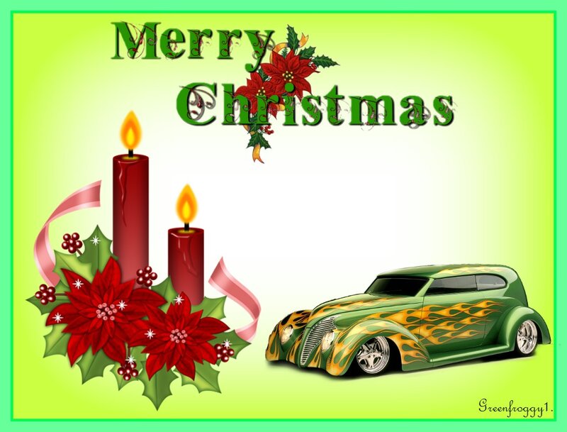 Green Custom Car — Festive