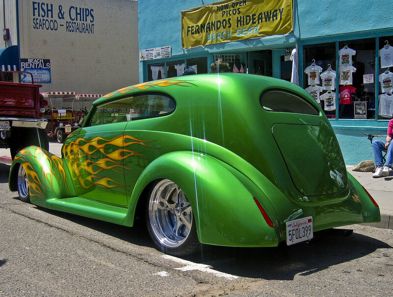 Green Custom Car