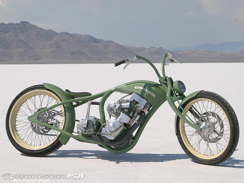 Green Custom Motorcycle — Serene
