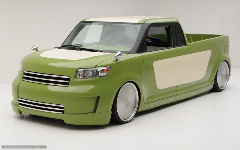 Green Custom Pickup Truck — Neutral