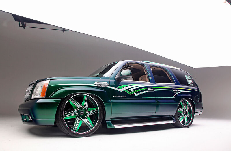 Green Customized SUV