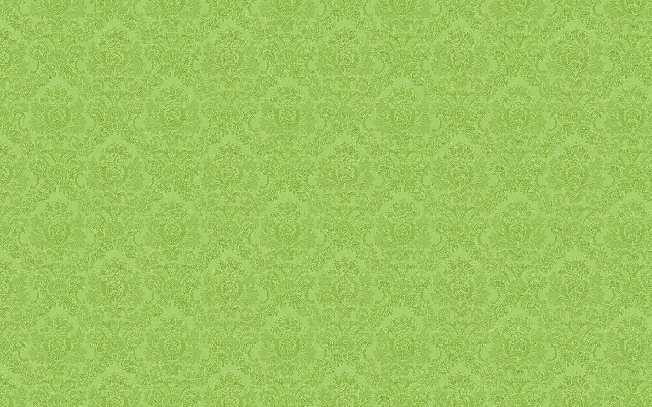 green damask pattern