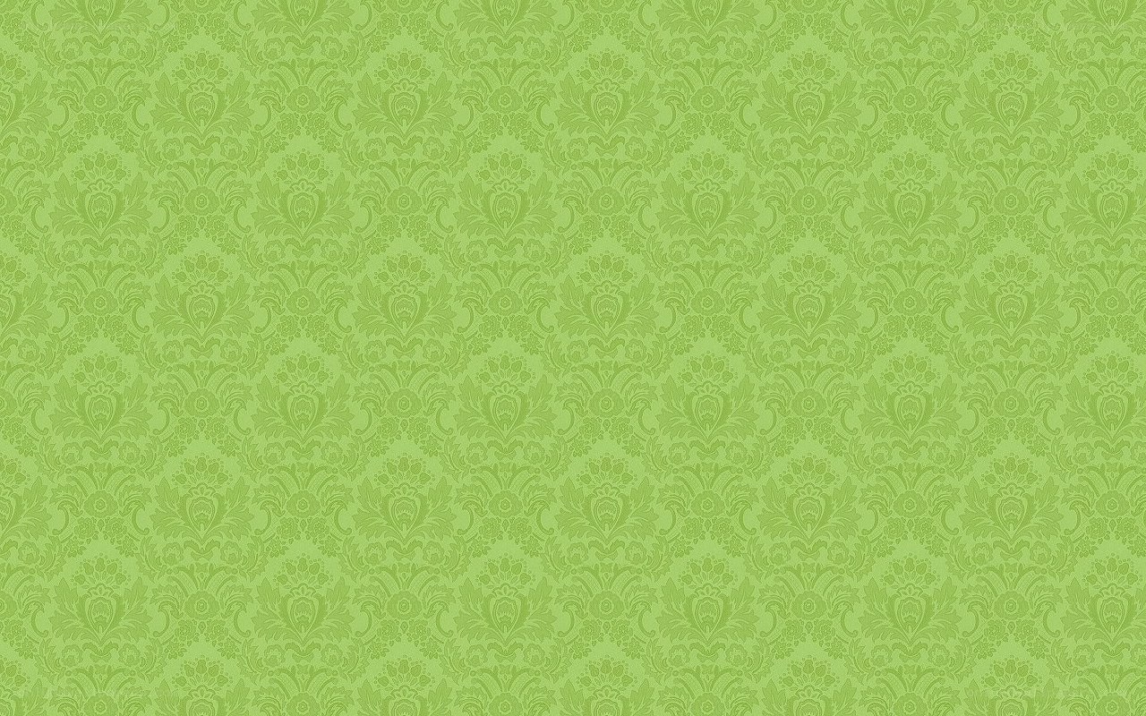 green damask pattern