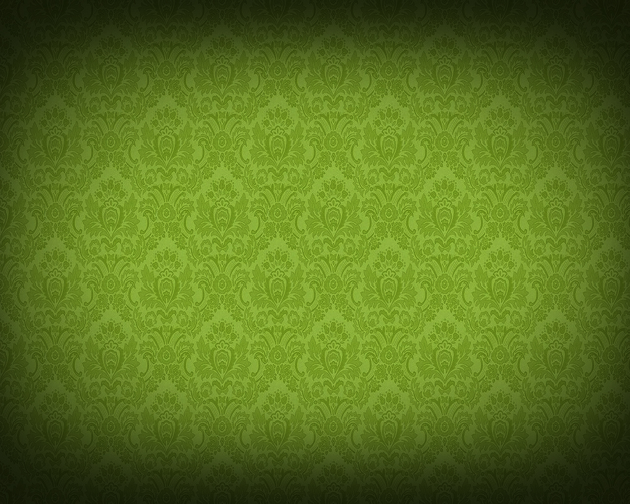 green damask pattern