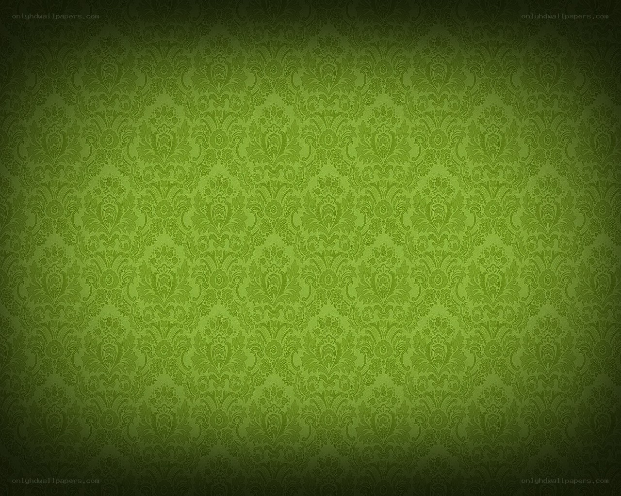 green damask pattern