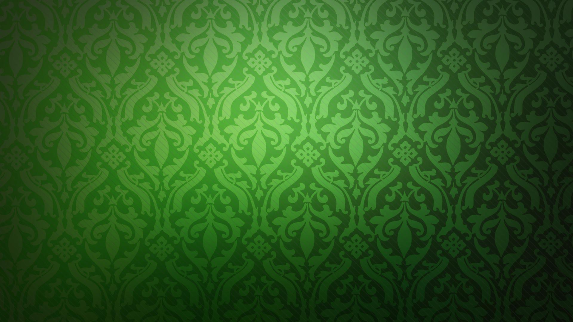 green damask pattern