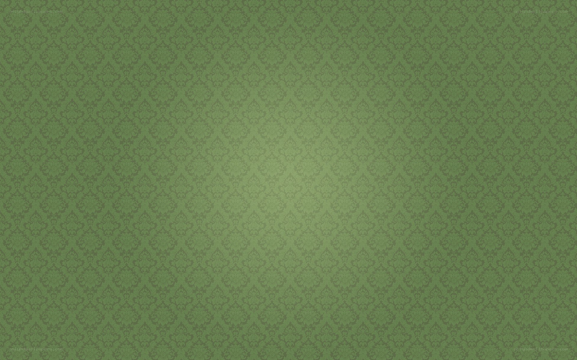 green damask pattern