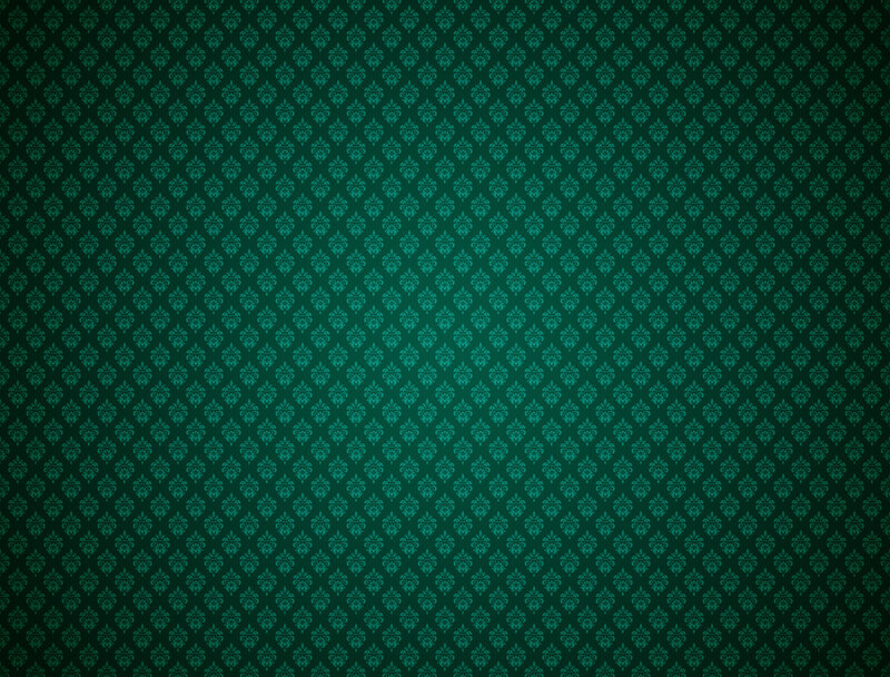 green damask pattern background