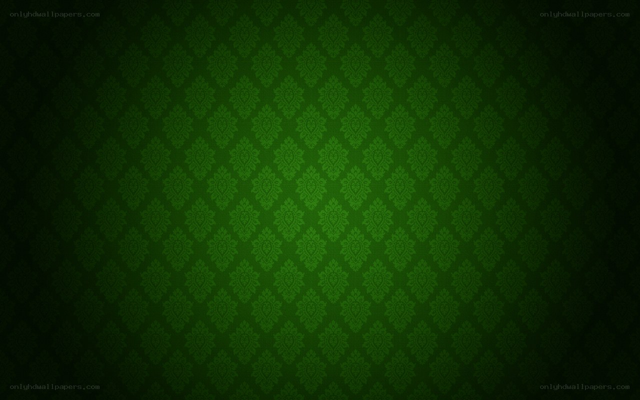 green damask pattern background