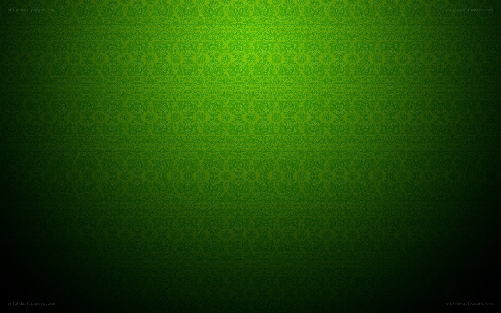 green damask pattern background