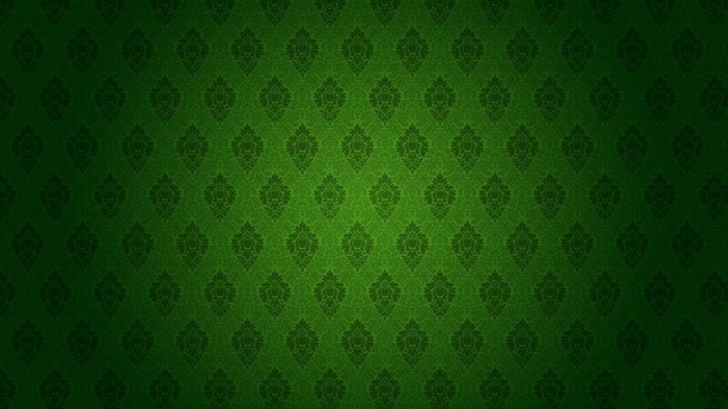 green damask pattern background