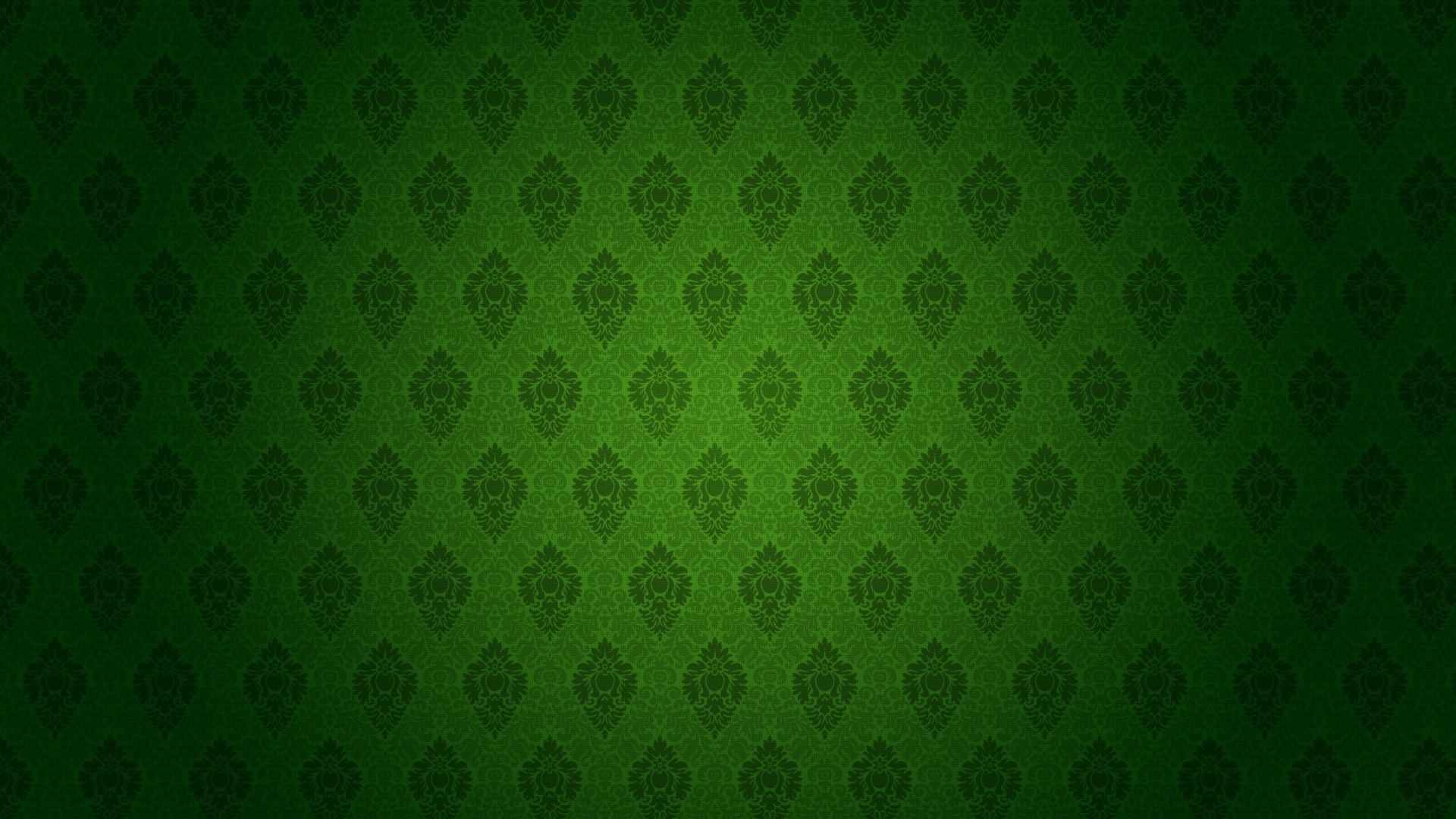 green damask pattern background
