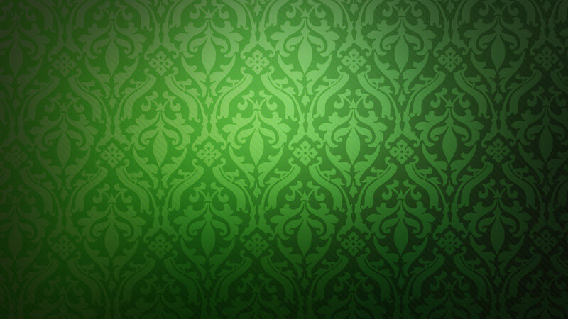 Green Damask Pattern — Formal