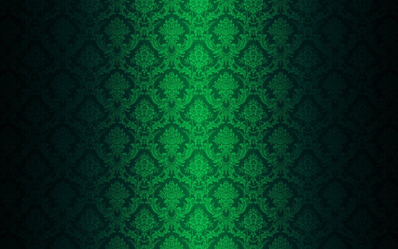 green damask pattern wallpaper