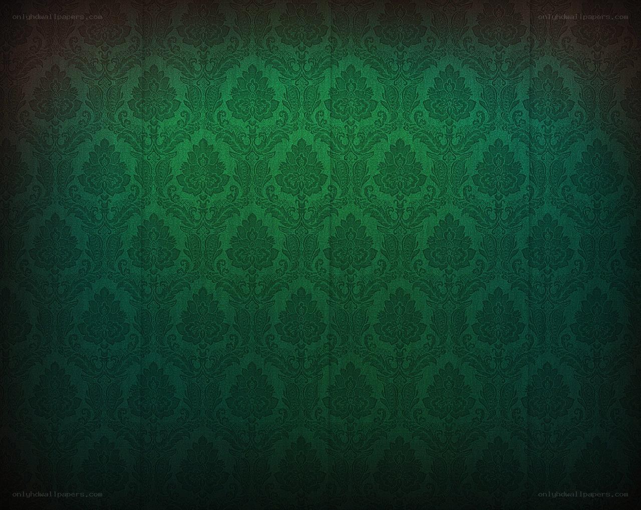 green damask pattern wallpaper