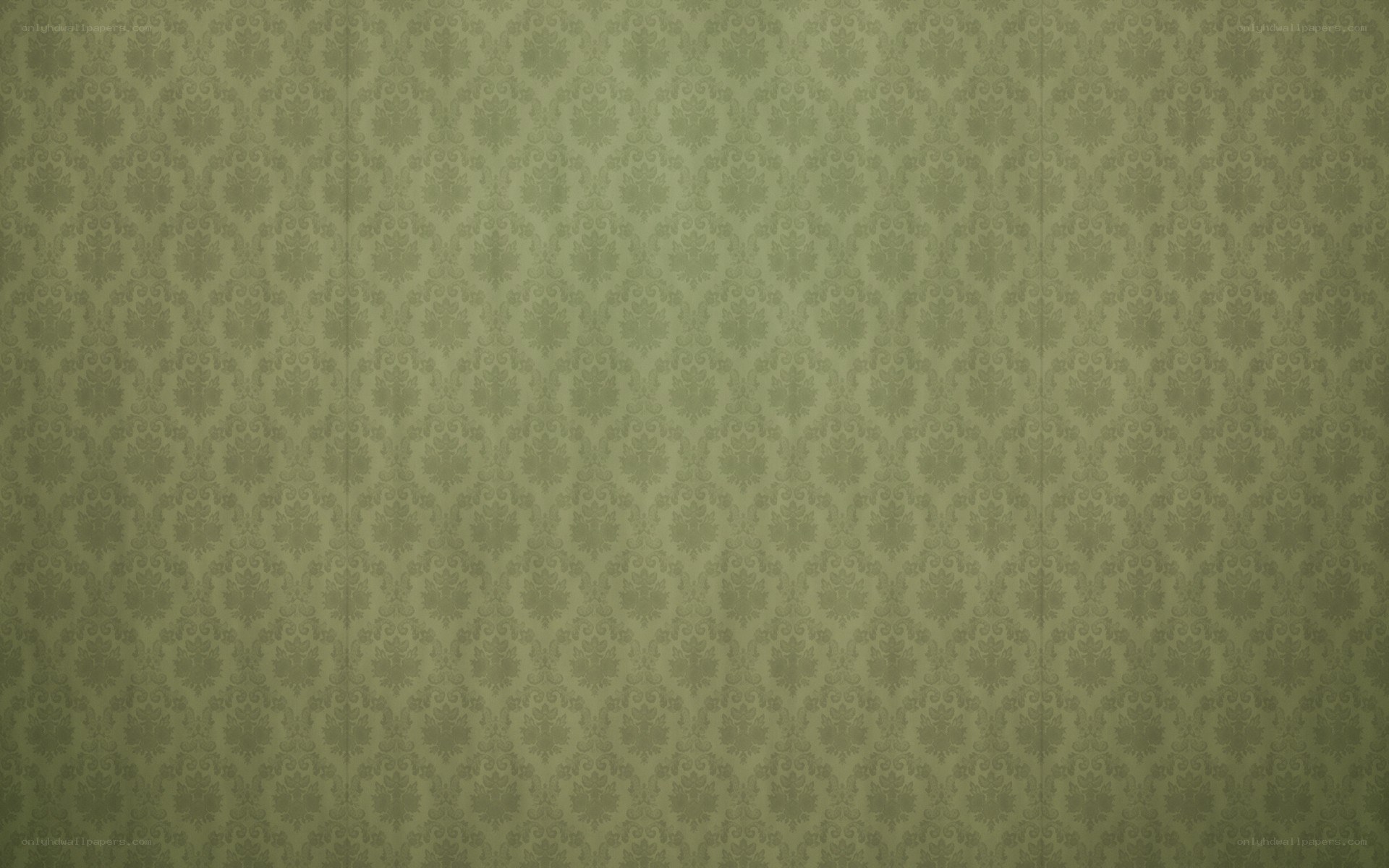 green damask wallpaper pattern