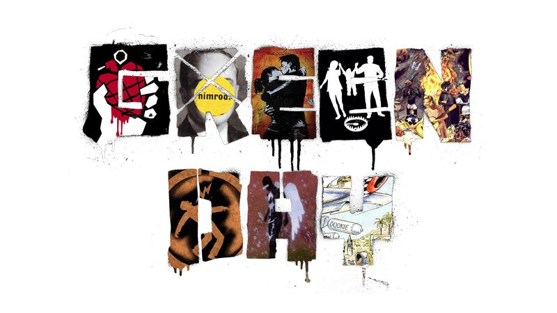 Green Day album art collage