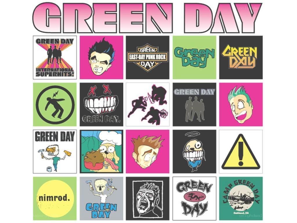 Green Day album art collection