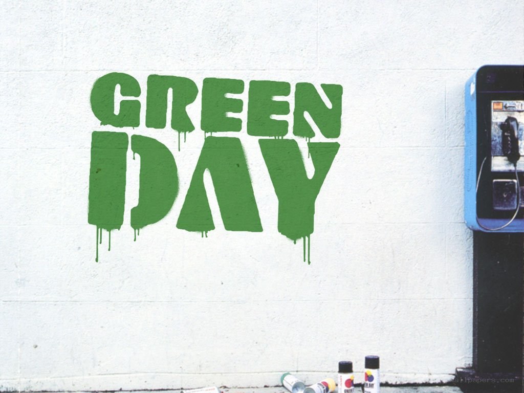 Green Day graffiti on wall