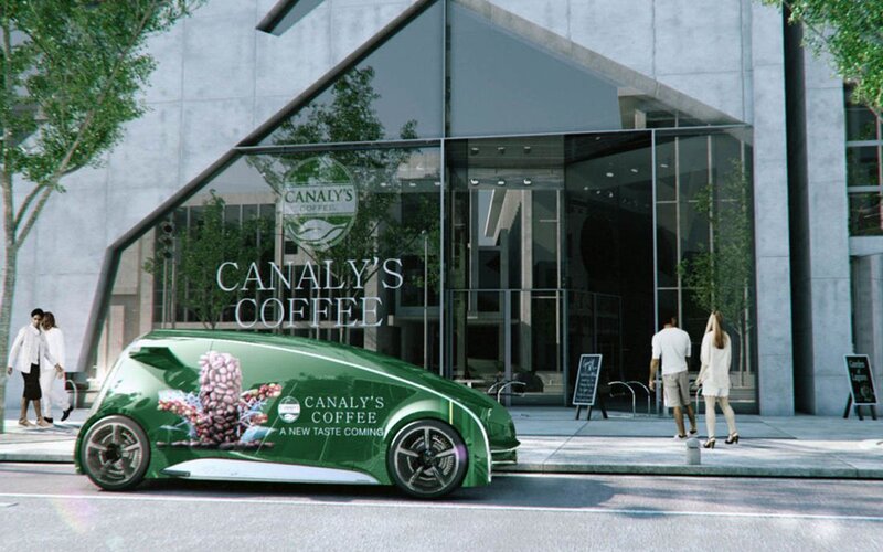 Green Delivery Car