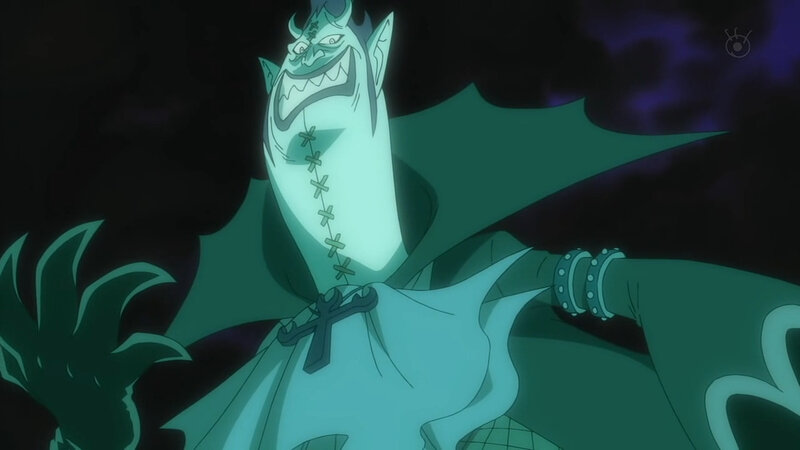 green demon character