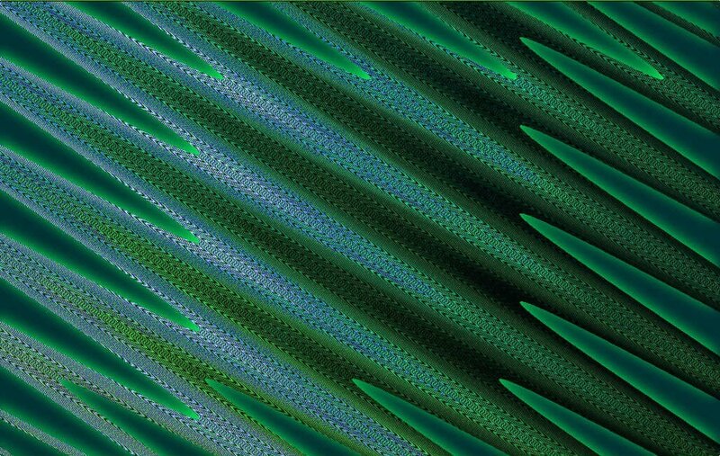 Green Diagonal Lines — Calm, Abstract