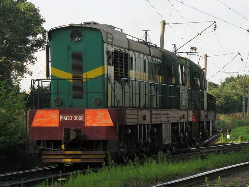 Green Diesel Locomotive — Calm