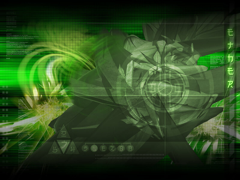 green digital abstract artwork