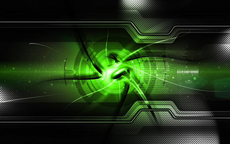green digital abstract background