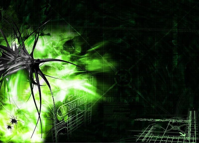 green digital abstract background
