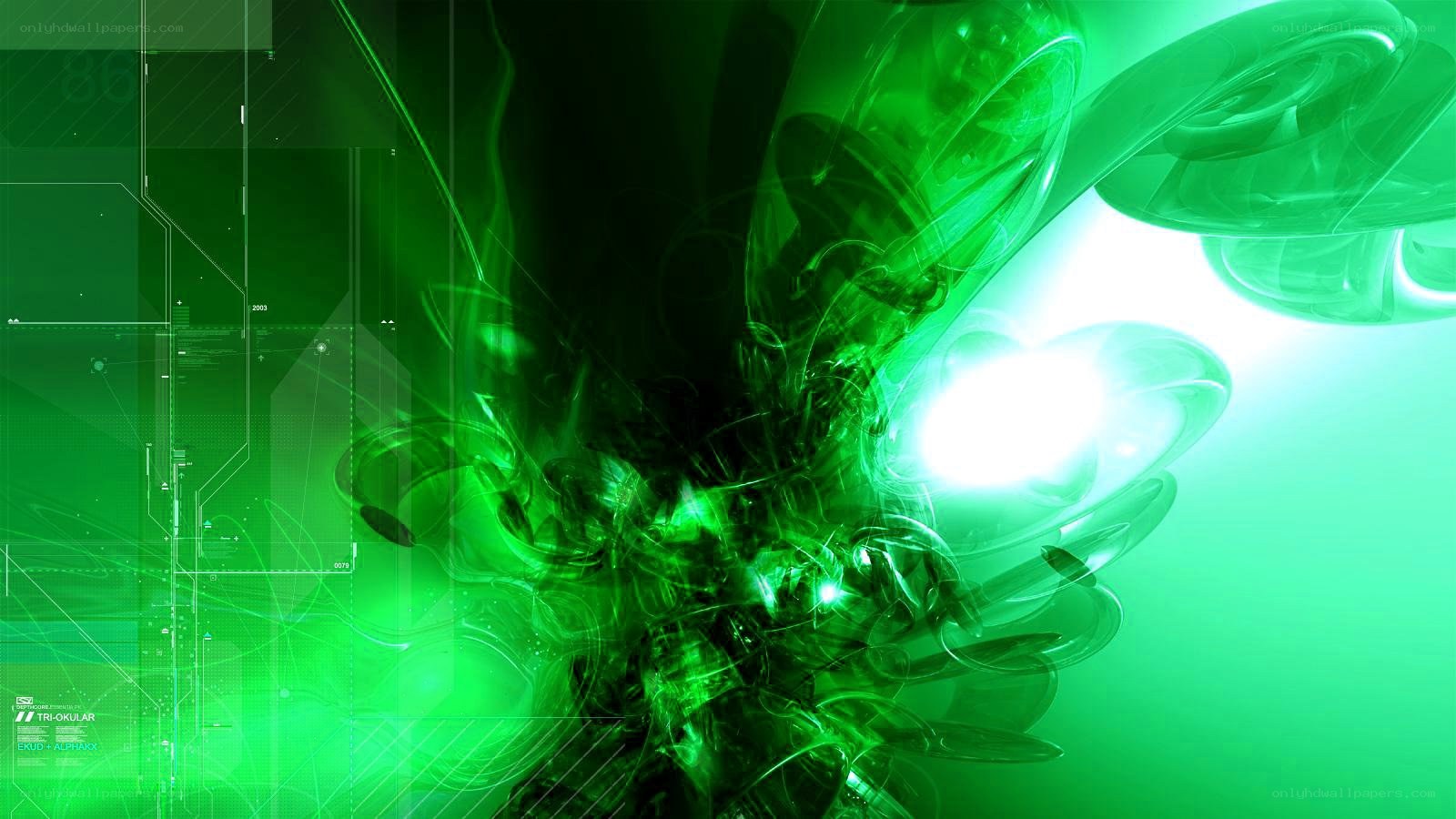 green digital abstract design