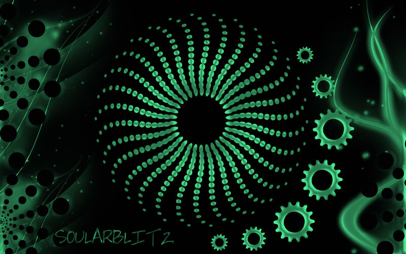 green digital abstract design