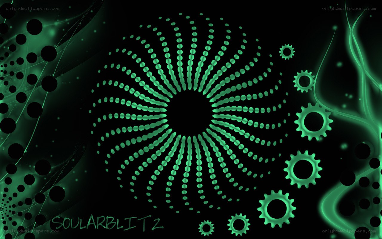 green digital abstract design