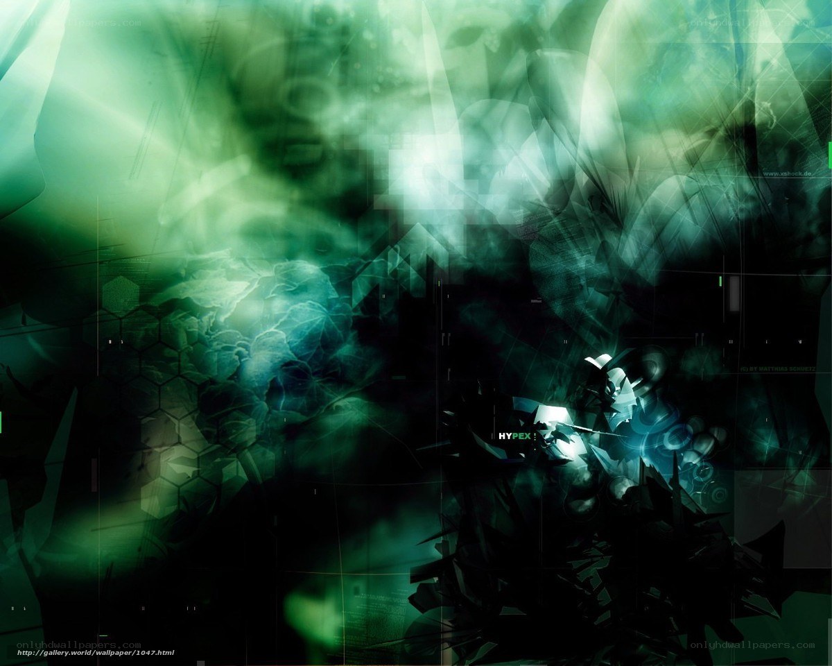 green digital abstract wallpaper