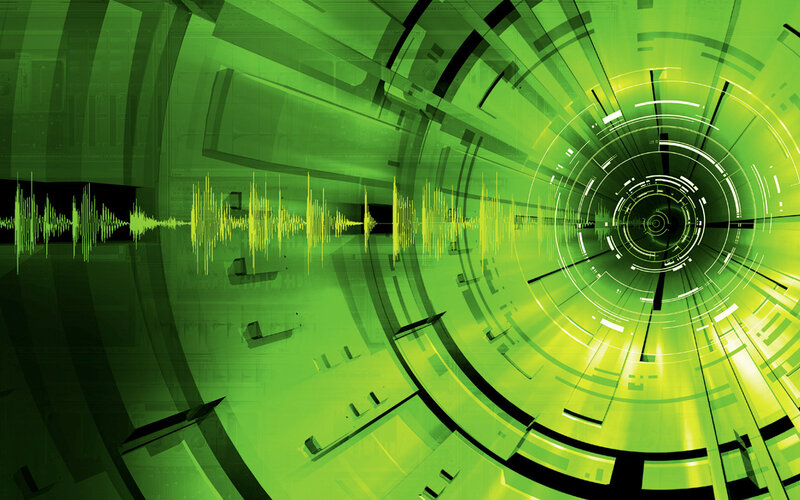 green digital audio tunnel