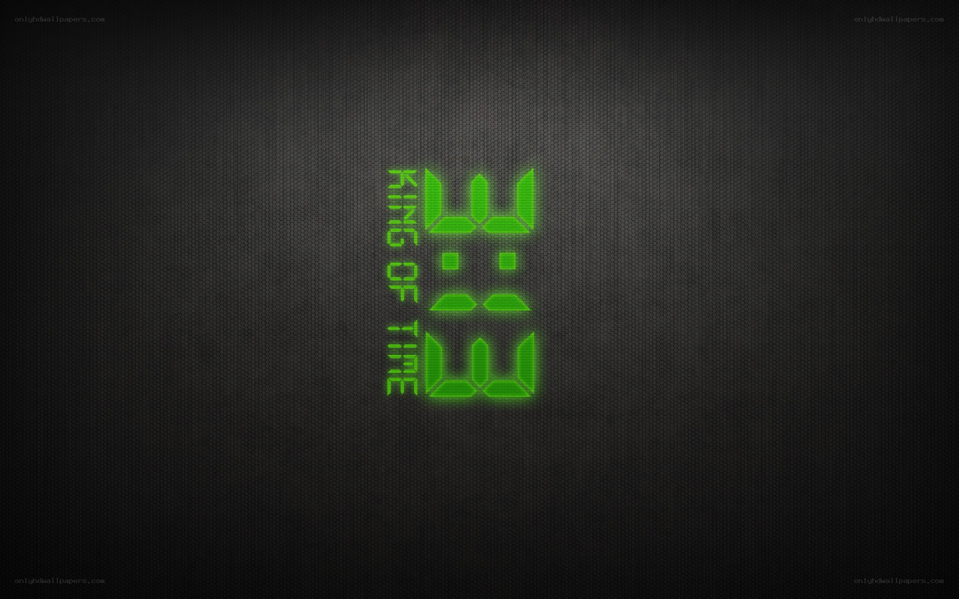 green digital clock display