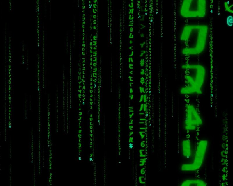 Green Digital Code Rain — Black, Technological, Mysterious, Digital Art, Digital Text