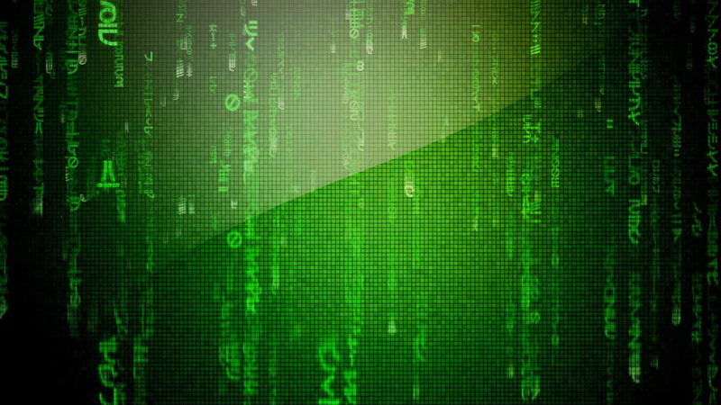 Green Digital Code Rain — Dramatic