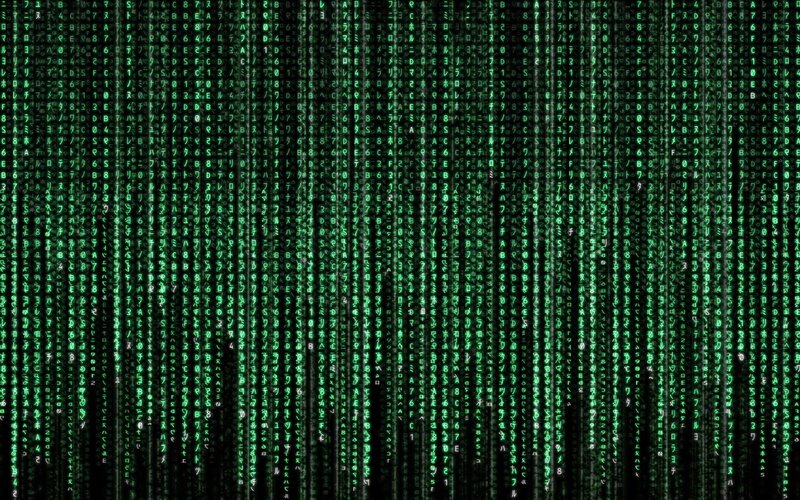 Green Digital Code Rain — Matrix Effect