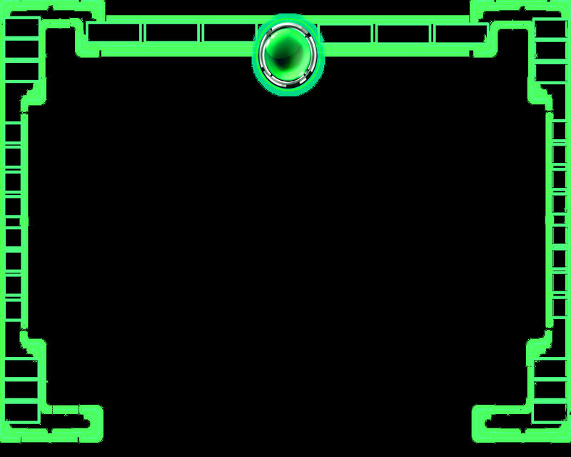 green digital frame