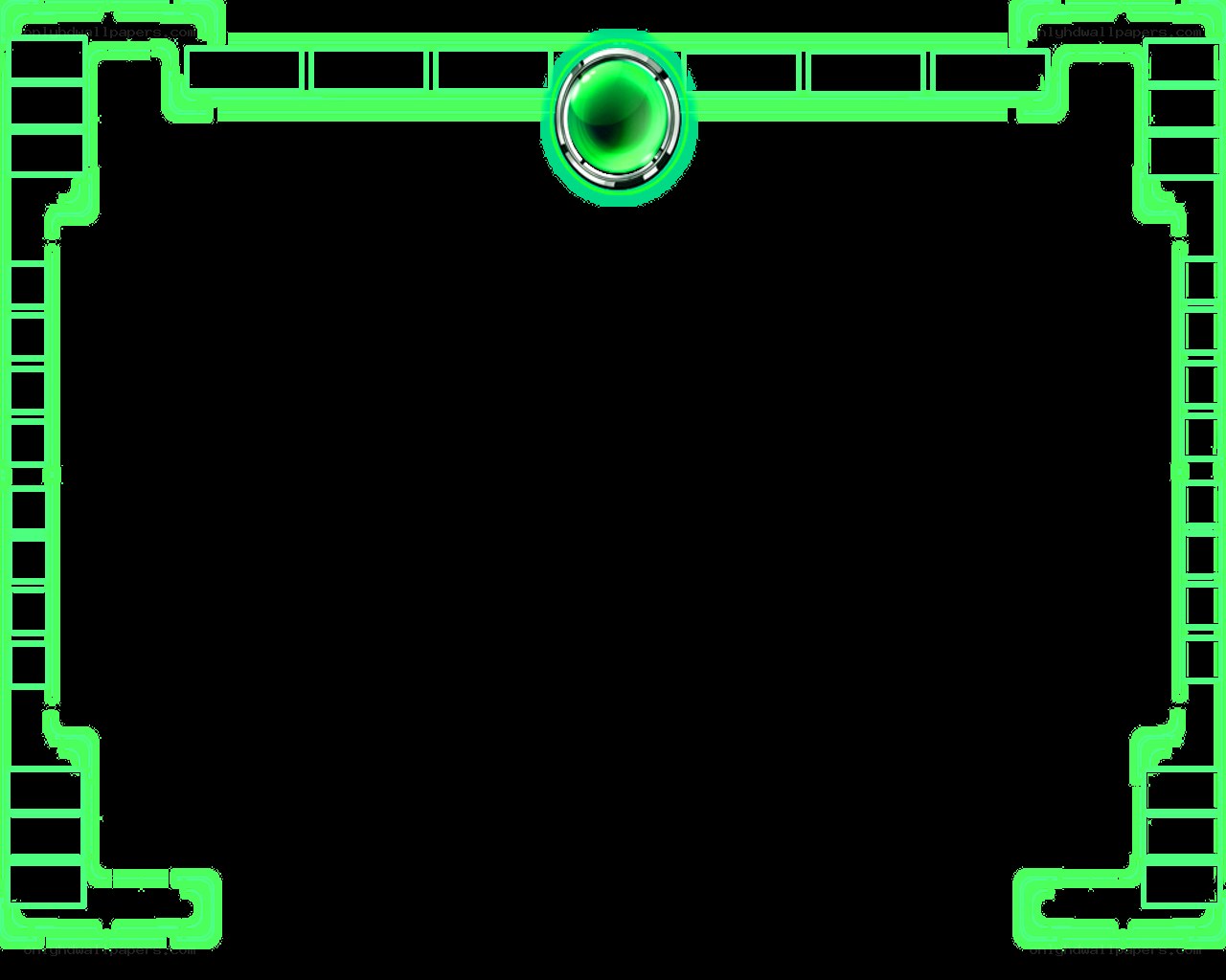 green digital frame