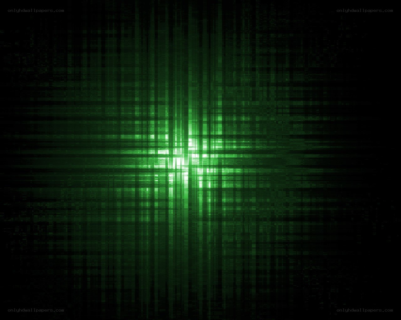 green digital glitch pattern