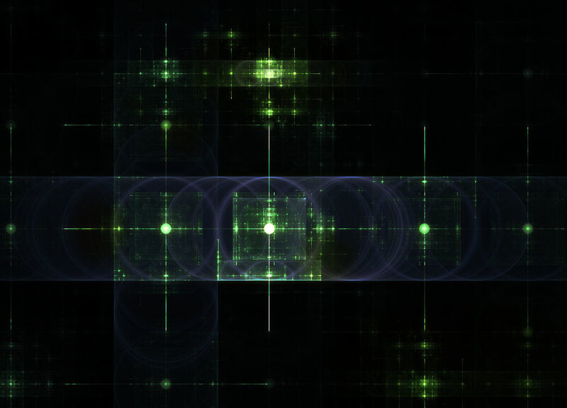 Green Digital Grid — Black